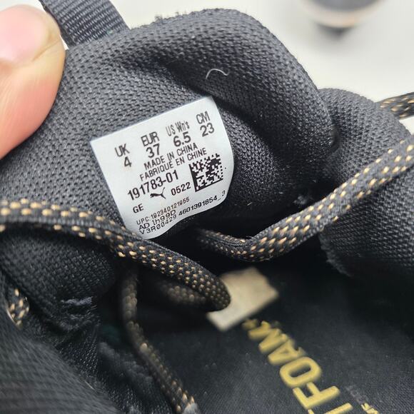 Puma Wired Run Black FoamFit Sneakers Womens Size 6.5 - Picture 8 of 8